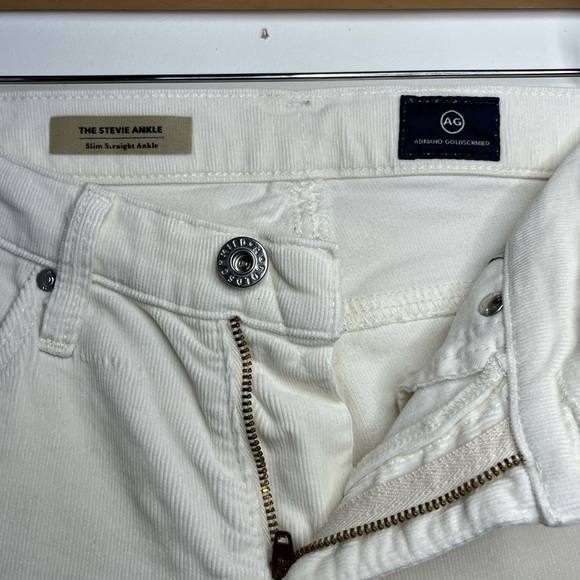 Adriano Goldschmied The Stevie Ankle Slim Straight Corduroy Pants Womens Sz 26R - Picture 3 of 8